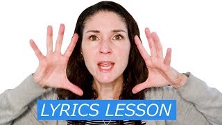 Lyrics Lesson Enunciation and Shaping Words for Singers [upl. by Slohcin983]