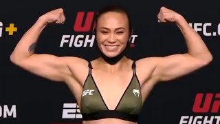 Michelle Waterson amp Marina Rodriguez  Official Weighins  UFC Fight Night Rodriguez vs Waterson [upl. by Syla471]