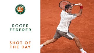 Shot of the Day 6  Roger Federer  RolandGarros 2019 [upl. by Illil]