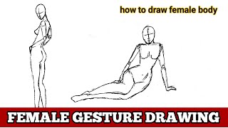 Gesture drawing practice  how to draw poses [upl. by Reinhardt]