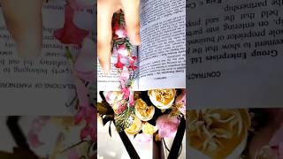 bookmark made with cello tape and fresh flowers🌸❤lovebomber babytrending [upl. by Eelrefinnej722]