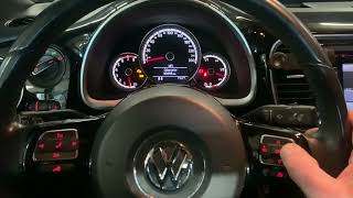 VW Beetle 2013 service  oil reset [upl. by Annnora]