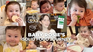 BABY ROSIES SOLID FOOD JOURNEY  Jessy Mendiola [upl. by Aynor345]