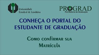 Como confirmar sua Matrícula [upl. by Malissa]