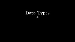 A Level OCR Computer Science Data Types Part 1 141 [upl. by Mingche82]