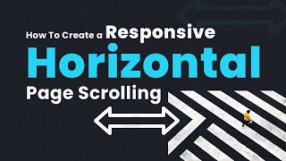 How To Create a Responsive Horizontal Page Scrolling  Javascript [upl. by Fayina]