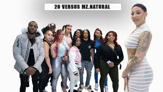 20 PEOPLE VS MZNATURAL skinbone [upl. by Novled]