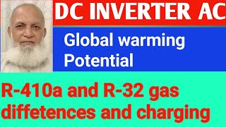 Difference between R 410a and R 32 refrigerant gas refrigerant gascharging [upl. by Yllas]