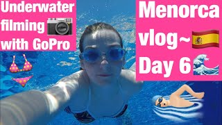 MENORCA VLOG  DAY 6  UNDERWATER VLOG☀️👙🏊🏻‍♂️ [upl. by Ferde]