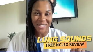 Lung Sounds  Live NCLEX Review amp Monday Motivation [upl. by Kristo]