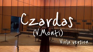 Czardas Viola Performance Rehearsal Amateur in Concert hall [upl. by Hecklau]