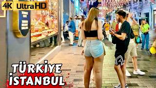 🇹🇷KADIKOY BESIKTAS TAKSIM KARAKOY TURKEY WALKING TOUR ISTANBUL NIGHTLIFE 2024 VIDEO 4K [upl. by Anoj237]