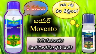 Movento energy insecticide in telugu  Movento energy insecticide bayer telugu  Movento energy [upl. by Noeled237]