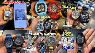 7A Quality Watches In Mumbai  Premium MasterCopy Watches  All Brands Available 🤑 Branded Watches [upl. by Ecnerol200]