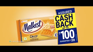 MalkistGuaranteed Cashback Offer upto ₹ 100 Malkist cant resist  BENGALI [upl. by Eciral]