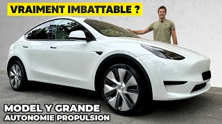 Essai Tesla Model Y Grande Autonomie Propulsion – Enfin la version PARFAITE [upl. by Onivag]