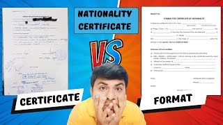 Mah Mca Cet 2024 II Nationality Certificate II Problem Solved [upl. by Diantha]