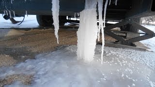 Extreme Cold Destroys RV in Oil BoomTown of Dickinson ND 2014 [upl. by Ernest]