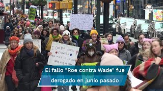 Marchan en EU en defensa del aborto a 50 años de Roe contra Wade [upl. by Gewirtz]