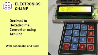 Decimal to Hexadecimal Converter using Arduino [upl. by Alrad239]