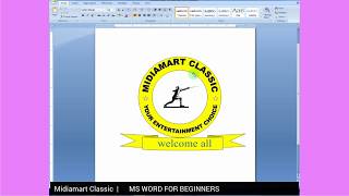 How to design a LOGO using MS Word for Beginners 2024 [upl. by Aihsined]