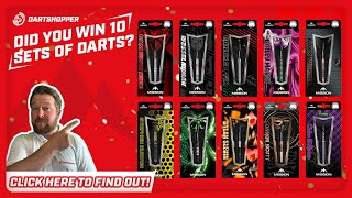 WINNER OF OUR €600 MISSION DARTS GIVEAWAY Dartshopper Media  Subscribe Comment Like Share WIN [upl. by Antipus]