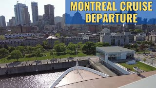 Departing Montreal on Holland America ms Zaandam Cruise 4K May 2023 [upl. by Eillod]