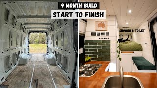 DIY Camper Van Conversion  Full Build Timelapse [upl. by Bollen]