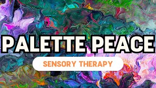 Paint Palette with Piano Music  Autism Sensory Therapy [upl. by Skill]