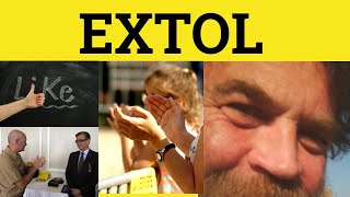 🔵 Extol  Extolled Meaning  Extol Examples  Extol Defined  GRE 3500 Vocabulary [upl. by Rekab]