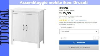 TUTORIAL  Montaggio mobile con ante bianco IKEA Brusali [upl. by Domela]