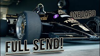 Onboard ex Nigel Mansell’s Lotus F1 car  Pure HQ V8 engine sound [upl. by Birch]