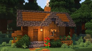 The PERFECT Starter House in Minecraft Tutorial [upl. by Ilohcin]