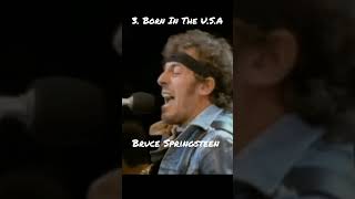 Bruce Springsteen Top 5 Hit Songs heartlandrock rock poprock americansinger [upl. by Koralle332]