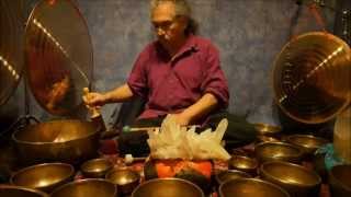 Crystal Chakra Meditation with Antique Tibetan Singing Bowls [upl. by Namrak]