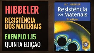 HIBBELER 5ª Ed  EXEMPLO 115 [upl. by Edd]