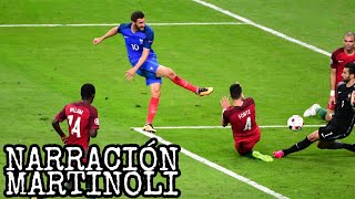 Poste de GIGNAC FRANCIA vs PORTUGAL final Euro 2016 FULL HD [upl. by Atteloj]