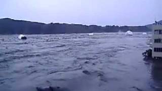 Tsunami  The Tohoku earthquake March 11 2011 at Kesennuma [upl. by Allehc]