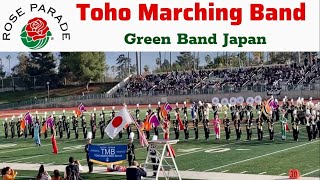 2024 Rose Parade Bandfest  Toho Marching Band Green Band Japan [upl. by Steffen]