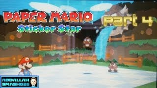 Lets Play Paper Mario Sticker Star for Nintendo 3DS  Part 4 Waters Edge Way [upl. by Purdy]