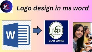 MS word me Logo kaise bnaye how to make logo design in Microsoft wordMS word logo design tutorial [upl. by Datha854]