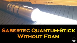 Super bright 1quot BladePrototype with Sabertec Quantum Stick but no foam [upl. by Eidorb]