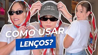 10 maneiras ESTILOSAS de usar LENÇOS  Estilo camponesa com boné bandana e mais  Layla Monteiro [upl. by Shellans]