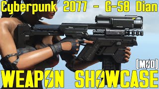 Fallout 4 Cyberpunk 2077  G58 Dian  Weapon Mod Showcase [upl. by Matlick]