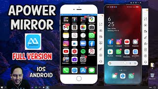 Screen Mirroring ApowerMirror Full Version  IphoneAndroid [upl. by Idelia397]