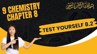 Test Yourself 82  chemistry  class 9  Chapter 8 [upl. by Gillette128]