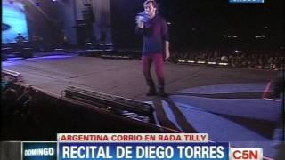 C5N  ARGENTINA CORRE EN RADA TILLY RECITAL DE DIEGO TORRES [upl. by Sicnarf]