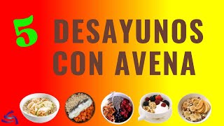 DESAYUNOS con AVENA desayunos ricos y saludables fáciles de hacer [upl. by Trevah]