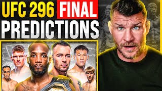 BISPING UFC 296 Edwards vs Covington  FINAL PREDICTIONS [upl. by Aikcir]