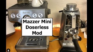 Updated Mazzer Mini Single Dosing Modification [upl. by Liuka157]